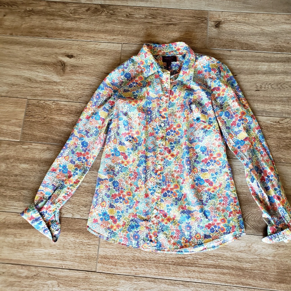 Jcrew Liberty Print Shirt